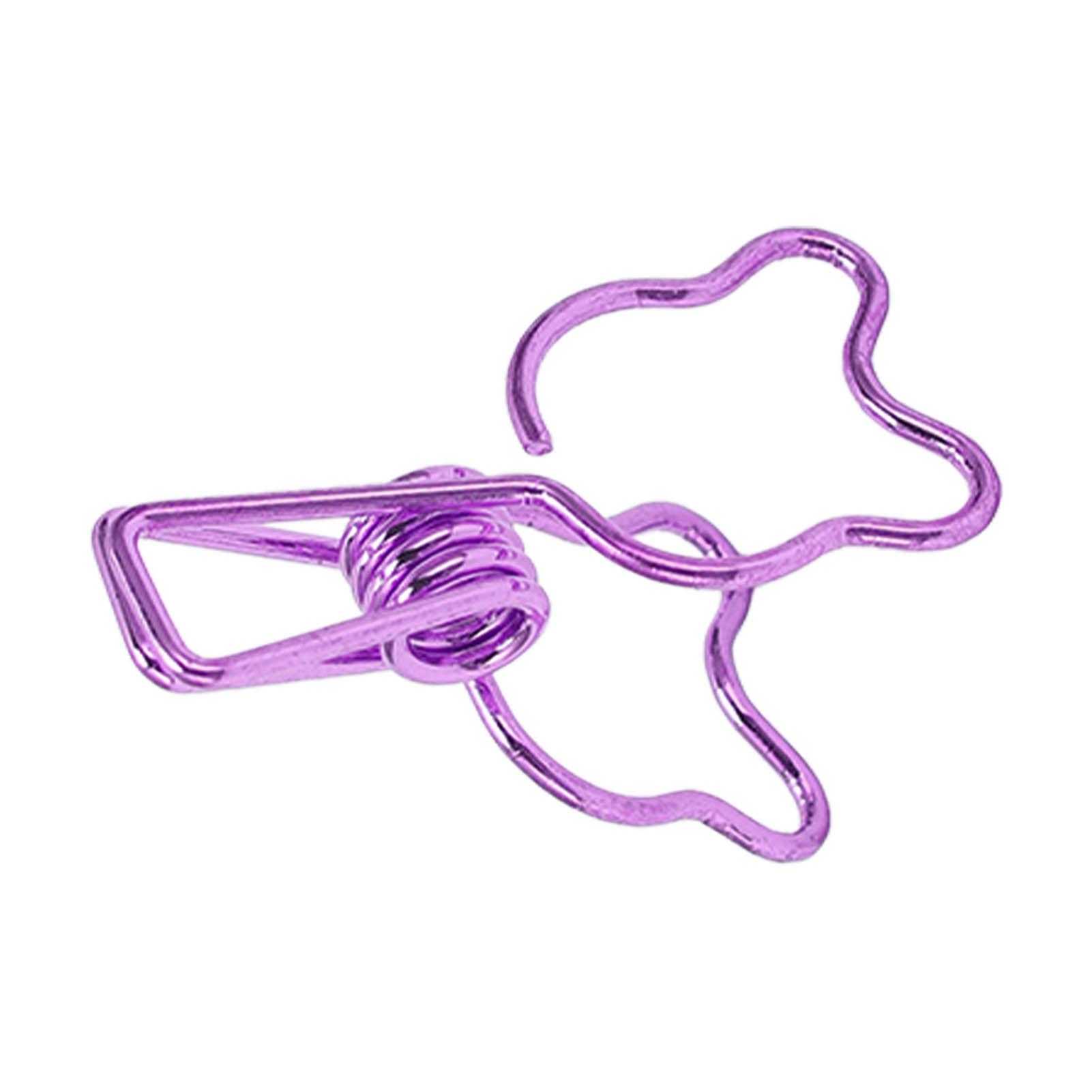 100Pcs Clips Hollow Cute Bear Shape Sturdy Metal Small Clips for Documents Account
100Pcs Clips Hollow Cute Bear Shape Sturdy Metal Small Clips for Documents Account