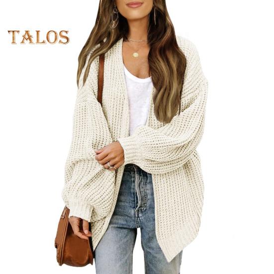 Женский вязаный кардиган-фонарик с длинным рукавом и открытой передней частью, свитер средней длины, пальто, однотонный свободный крой, верхняя одежда для вязания M бежевый
Женский вязаный кардиган-фонарик с длинным рукавом и открытой передней частью, свитер средней длины, пальто, однотонный свободный крой, верхняя одежда для вязания M бежевый