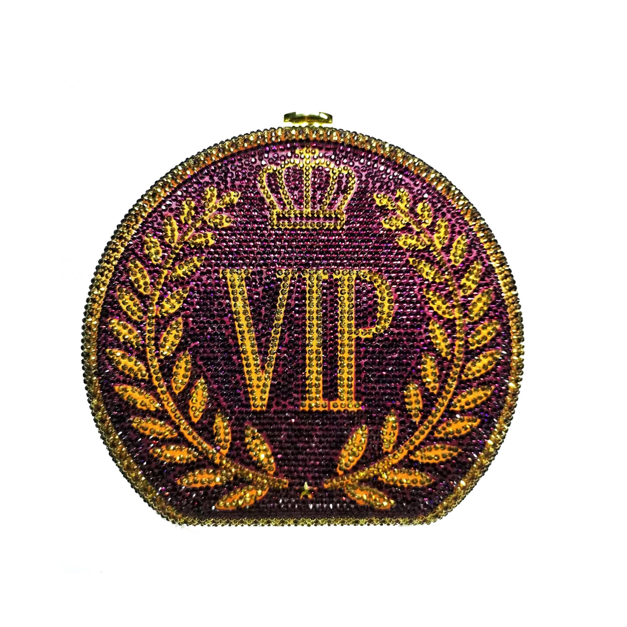 VIP Round Evening Bag ClutchWheat Ear Gold Black Wedding Clutches Diamond Women Dinner Purses Crystal Women Rhinestone Handbags 17.5cmX15.5cmX5cm
VIP Round Evening Bag ClutchWheat Ear Gold Black Wedding Clutches Diamond Women Dinner Purses Crystal Women Rhinestone Handbags 17.5cmX15.5cmX5cm