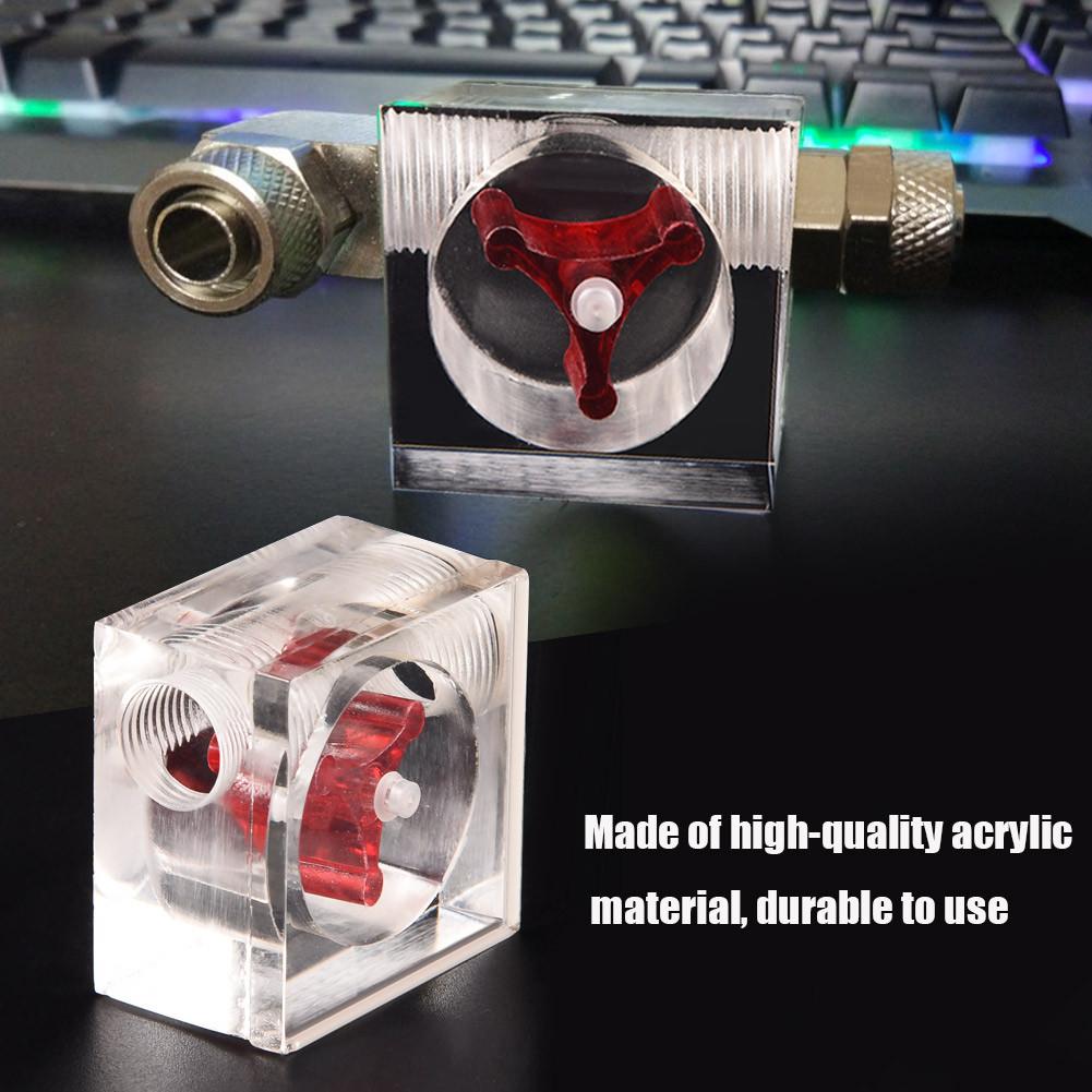 3-лопастной индикатор расхода для системы водяного охлаждения ПК, резьба G1/4 Type 2
3-лопастной индикатор расхода для системы водяного охлаждения ПК, резьба G1/4 Type 2