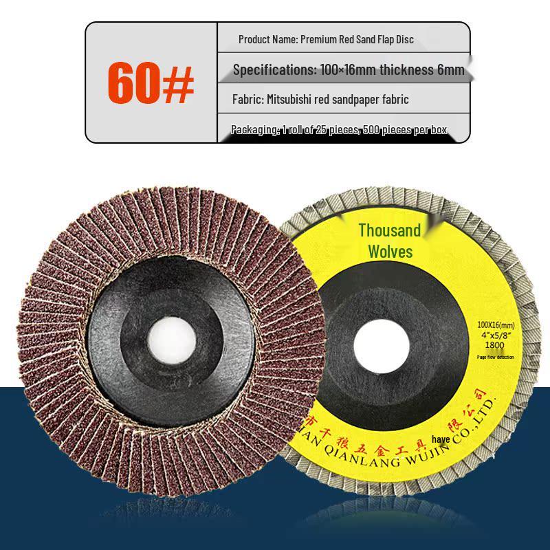 Thousand Wolf 100 Angle Grinder Disc for Metal, Stainless Steel & Wood Polishing
Thousand Wolf 100 Angle Grinder Disc for Metal, Stainless Steel & Wood Polishing