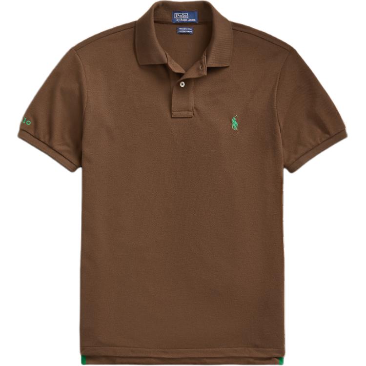 Polo Ralph Lauren Однотонная рубашка поло с вышивкой логотипа, приталенного кроя, с коротким рукавом, мужская, топы, коричневый MNPOKNI1N820667-200 S
Polo Ralph Lauren Однотонная рубашка поло с вышивкой логотипа, приталенного кроя, с коротким рукавом, мужская, топы, коричневый MNPOKNI1N820667-200 S