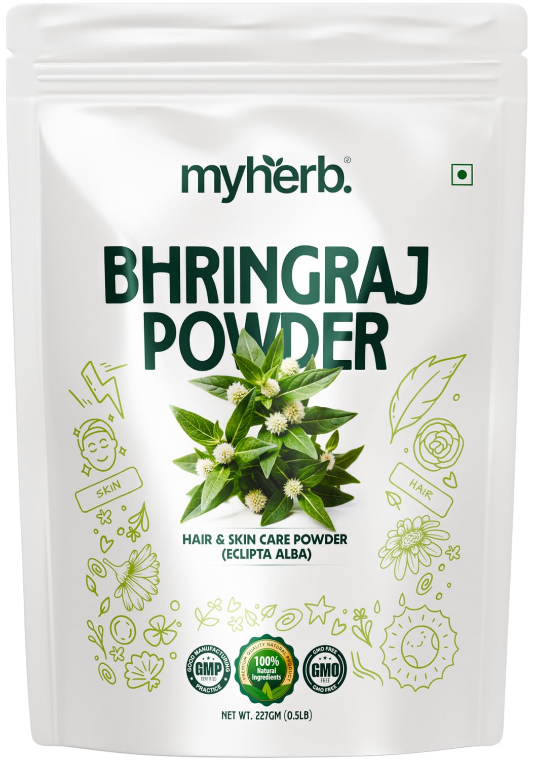 MYHERB 100% Natural Organic Bhringraj Powder (Eclipta Alba) || 227 Gm/0.5 Lbs || For Use - Skin, Hair || For Men and Women
MYHERB 100% Natural Organic Bhringraj Powder (Eclipta Alba) || 227 Gm/0.5 Lbs || For Use - Skin, Hair || For Men and Women