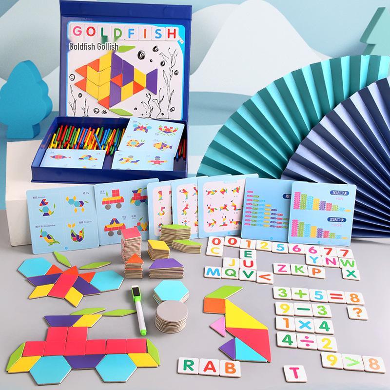 Magnetic Geometric Puzzle: Children s Wooden Tangram Blocks for Early Education and Cognitive Development
Magnetic Geometric Puzzle: Children s Wooden Tangram Blocks for Early Education and Cognitive Development