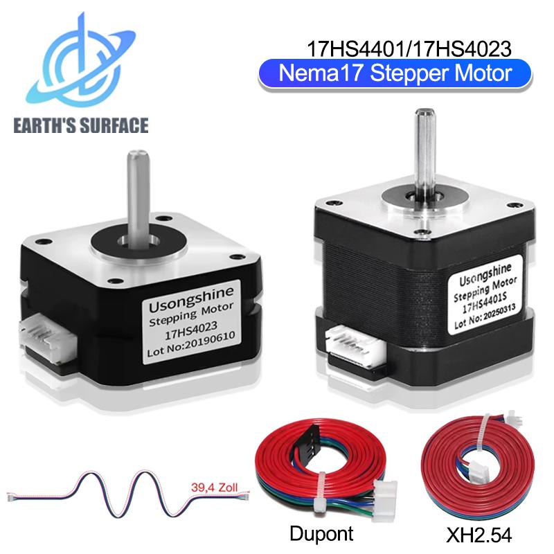 Nema17 Stepper Motor 17HS4023 17HS4401S 4Motor 2BGYH 4-lead 1.0A 13N.cm for CNC Laser Engraving Machine 3D Printer Parts 17HS4023-XH2.54
Nema17 Stepper Motor 17HS4023 17HS4401S 4Motor 2BGYH 4-lead 1.0A 13N.cm for CNC Laser Engraving Machine 3D Printer Parts 17HS4023-XH2.54