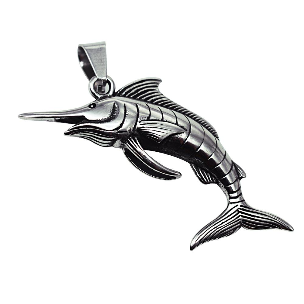 Punk Stainless Steel Swordfish Necklace Pendant for Men Women Fashion Nightclub Rock Biker Chain Necklace Jewelry Gift Wholesale
Punk Stainless Steel Swordfish Necklace Pendant for Men Women Fashion Nightclub Rock Biker Chain Necklace Jewelry Gift Wholesale