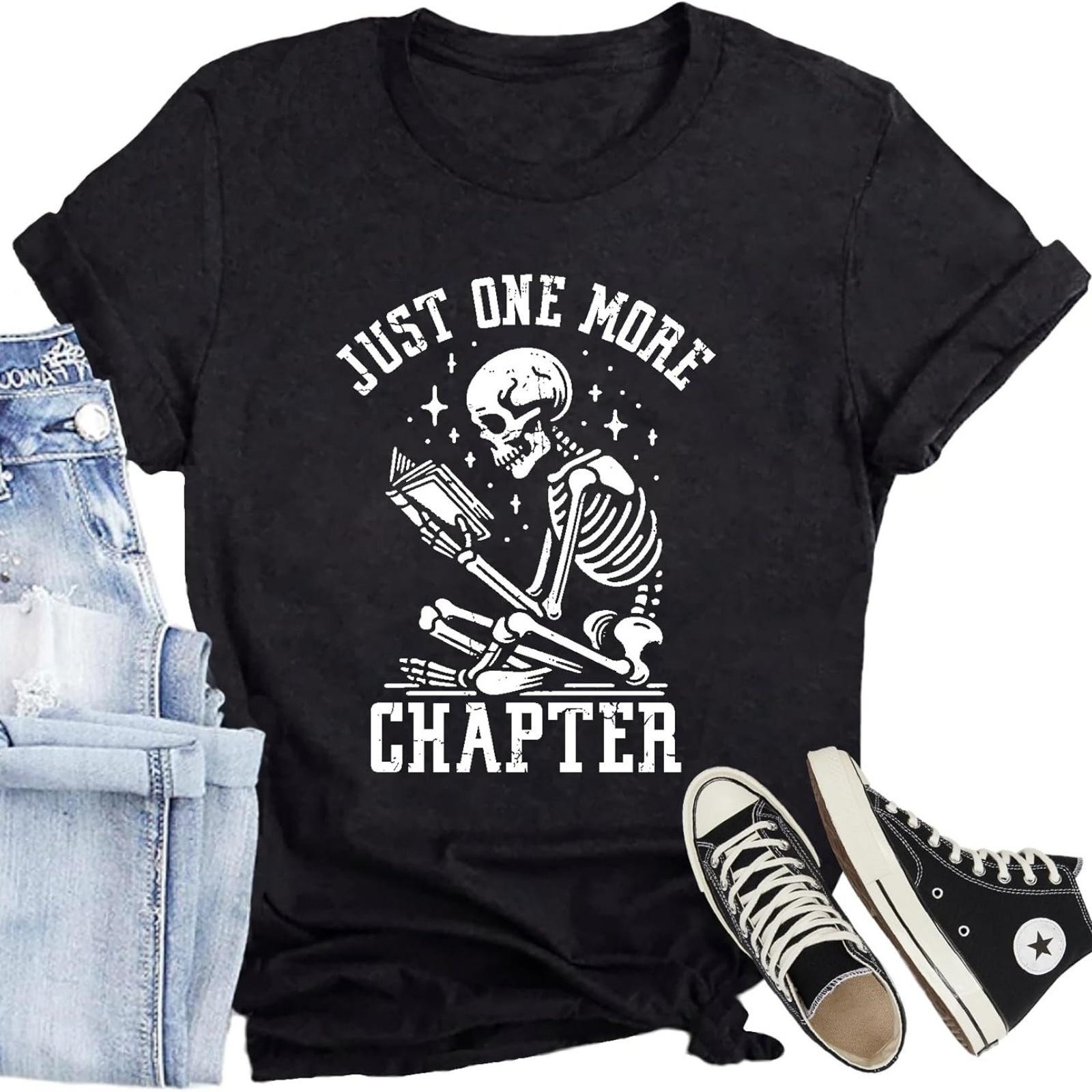 Book Lover Shirt for Women Just One More Chapter T-Shirt Funny Reading Teacher Short Sleeve XXXXXL різнокольоровий
Book Lover Shirt for Women Just One More Chapter T-Shirt Funny Reading Teacher Short Sleeve XXXXXL різнокольоровий