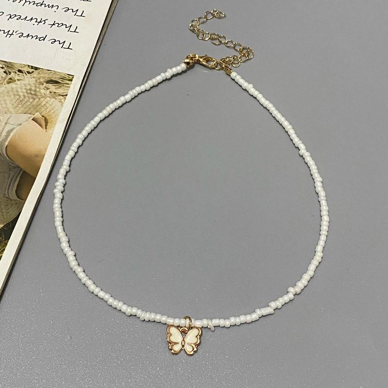 Korean Fashion Small Butterfly Pendnat Necklace for Women Girl Colorful Seed Beads Choker Necklace for Spring Summer Neck Jewelr
Korean Fashion Small Butterfly Pendnat Necklace for Women Girl Colorful Seed Beads Choker Necklace for Spring Summer Neck Jewelr