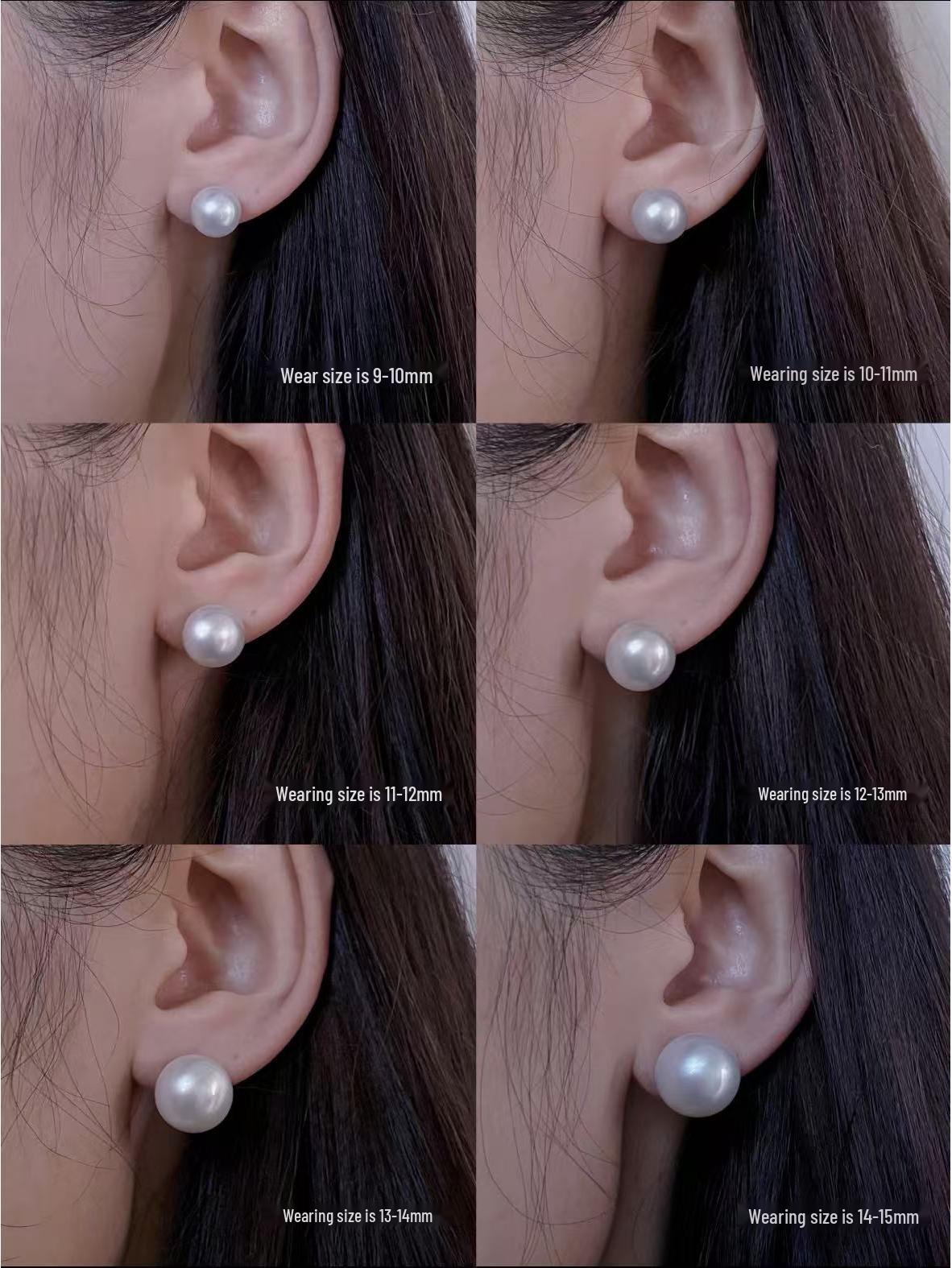 Xu Yan Style S925 Silver Large Round Natural Freshwater Pearl Stud Earrings 9-10mm Daily Commute Strong Light
Xu Yan Style S925 Silver Large Round Natural Freshwater Pearl Stud Earrings 9-10mm Daily Commute Strong Light