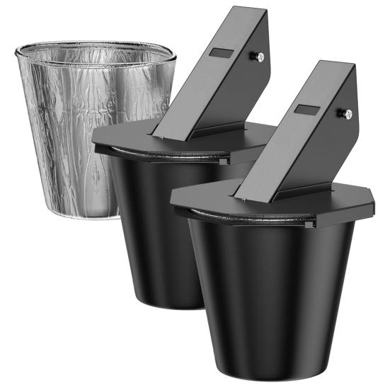 Ведро для сбора жира с 2 фольгированными вкладышами, большой емкости, термостойкое, для кемпинга, пикника, барбекю, пеллетного гриля, жиросборник, поддон для сбора капель, аксессуары для гриля чёрный
Ведро для сбора жира с 2 фольгированными вкладышами, большой емкости, термостойкое, для кемпинга, пикника, барбекю, пеллетного гриля, жиросборник, поддон для сбора капель, аксессуары для гриля чёрный