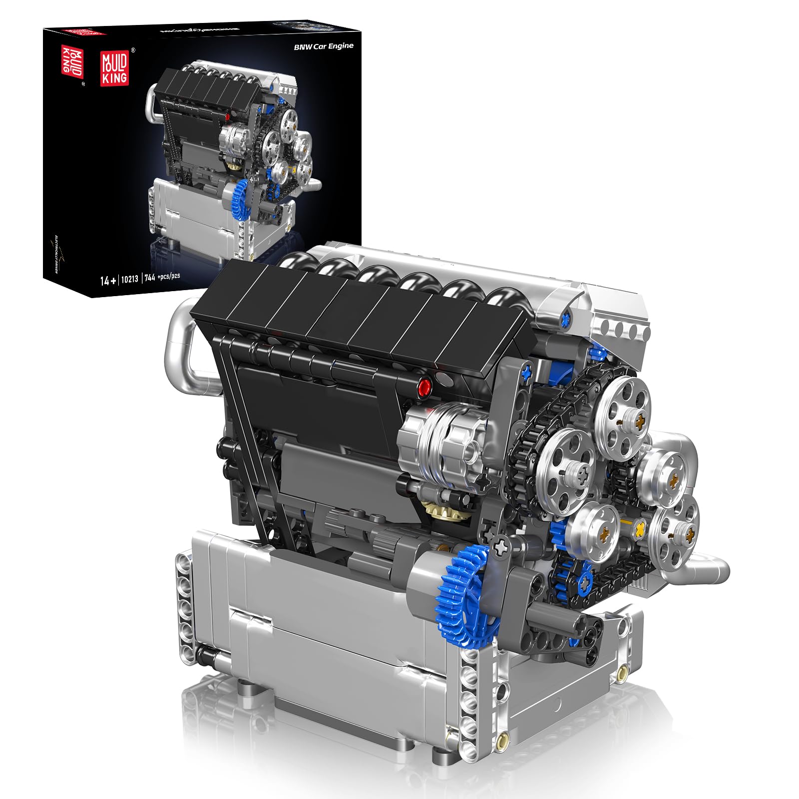 Mould King 10213 Car Engine Building Block Model Kit, 744 Pieces – Realistic Engine Toy, Great for STEM Learning & Gifting, Ages 14+
Mould King 10213 Car Engine Building Block Model Kit, 744 Pieces – Realistic Engine Toy, Great for STEM Learning & Gifting, Ages 14+