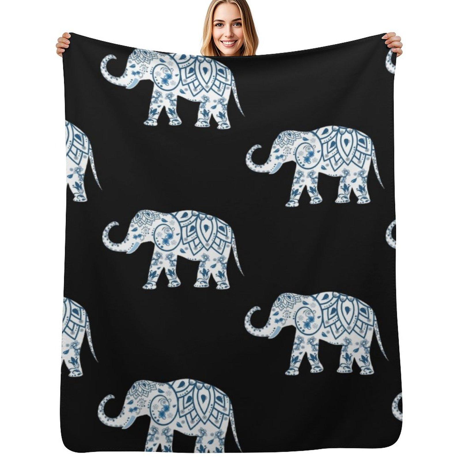 Elephant design Throw Blanket Warm Comfortable Blanket Gift for Parents Friends 75x100cm
Elephant design Throw Blanket Warm Comfortable Blanket Gift for Parents Friends 75x100cm