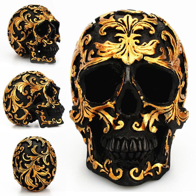 Exquisite Resin Golden Skull Statue Figurine For Halloween And Home Bar Decor
Exquisite Resin Golden Skull Statue Figurine For Halloween And Home Bar Decor