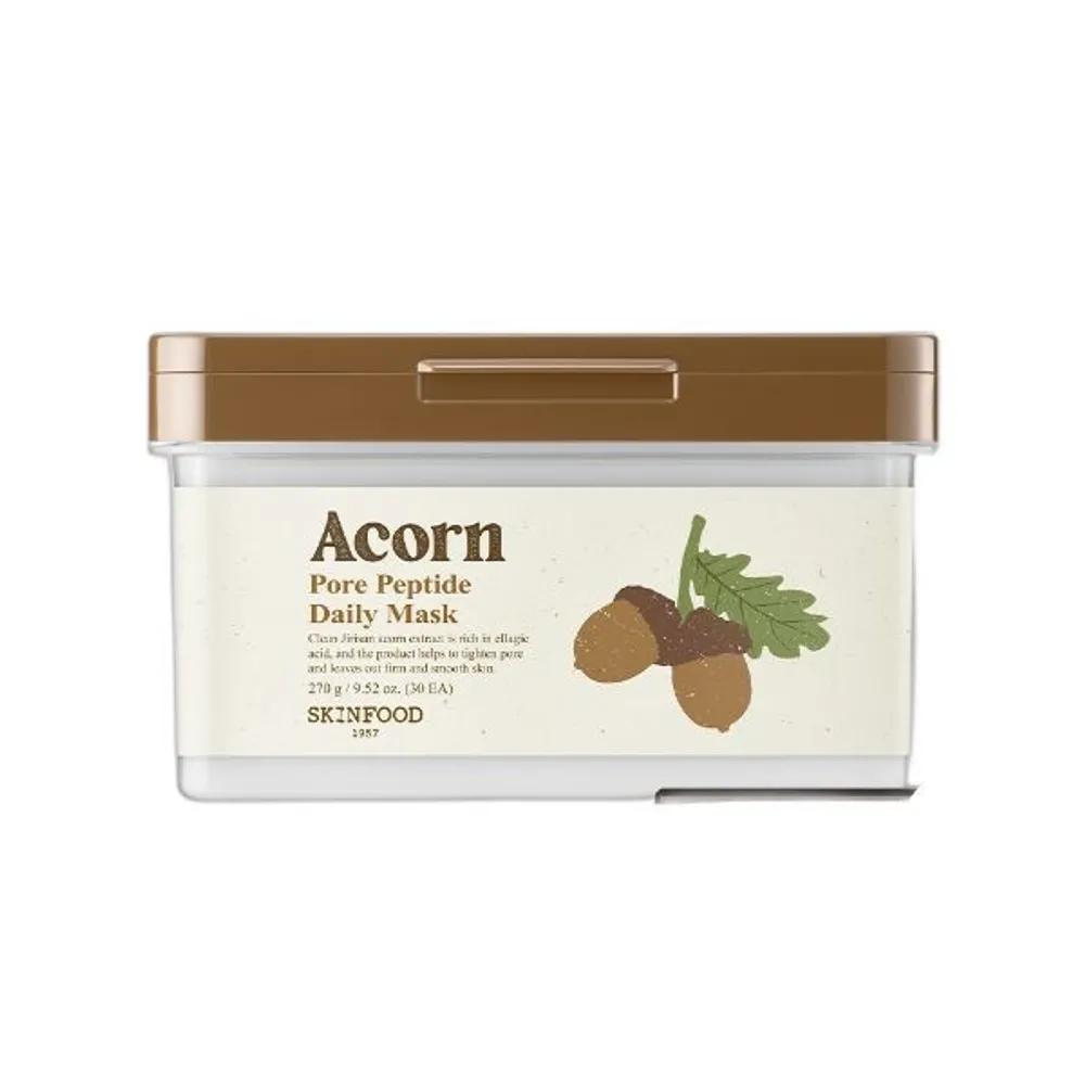 Skinfood Маска-патч для сужения пор Acorn Pore Daily Tightening Pore Mask / 1 Упаковка в День 30 Листов 270 г_Маска-патч с Желудем
Skinfood Маска-патч для сужения пор Acorn Pore Daily Tightening Pore Mask / 1 Упаковка в День 30 Листов 270 г_Маска-патч с Желудем