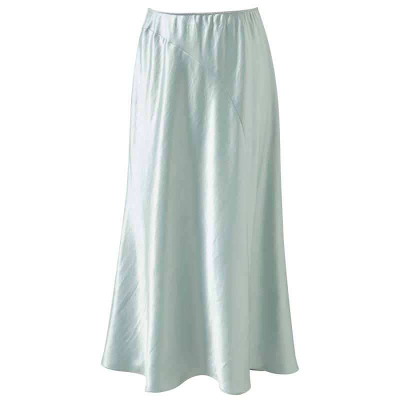 Satin High-Waist A-Line Fishtail Skirt S
Satin High-Waist A-Line Fishtail Skirt S