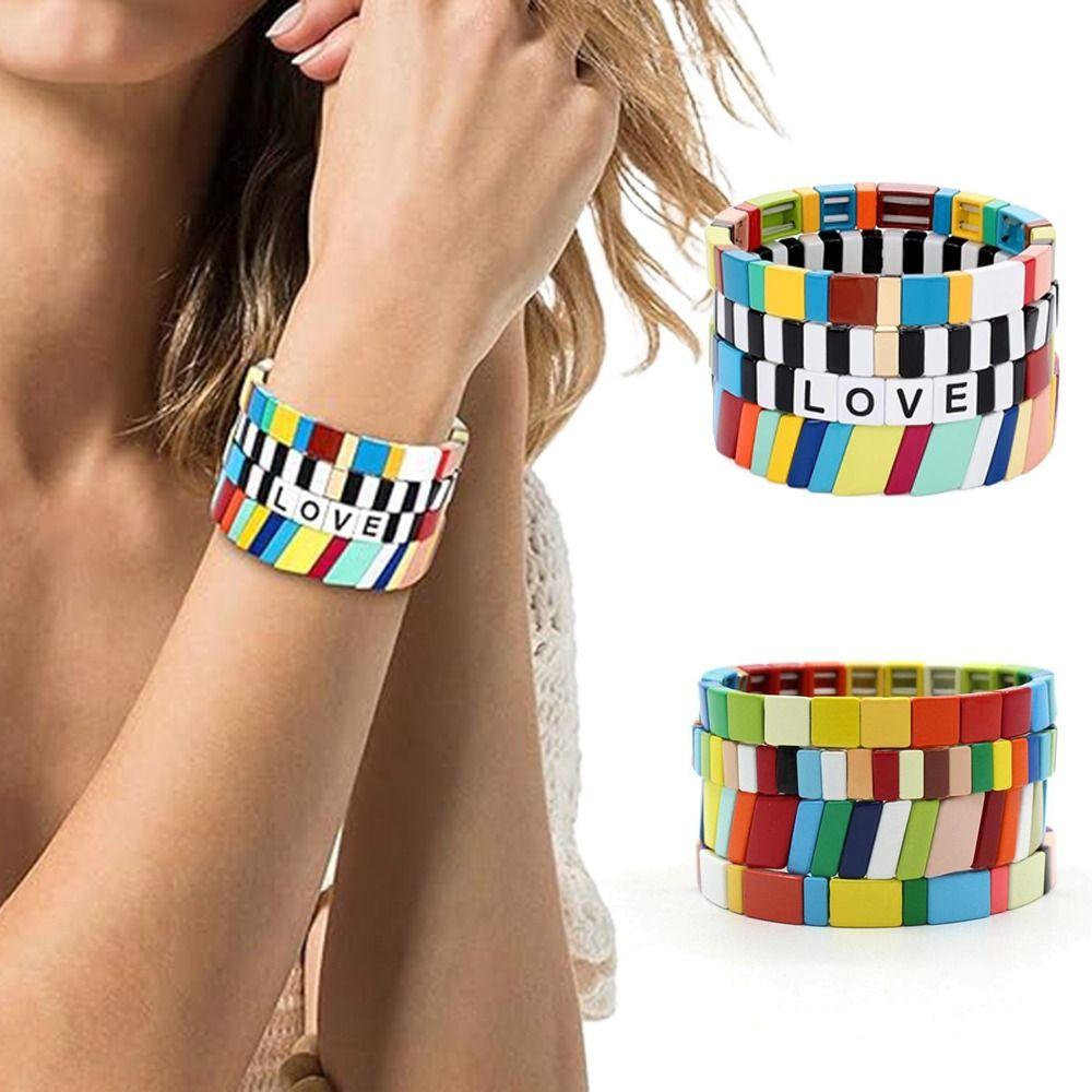 Набор радужных браслетов ручной работы, набор разноцветных аксессуаров для рук, модный эмалированный браслет Pulsera Summer Style 2
Набор радужных браслетов ручной работы, набор разноцветных аксессуаров для рук, модный эмалированный браслет Pulsera Summer Style 2