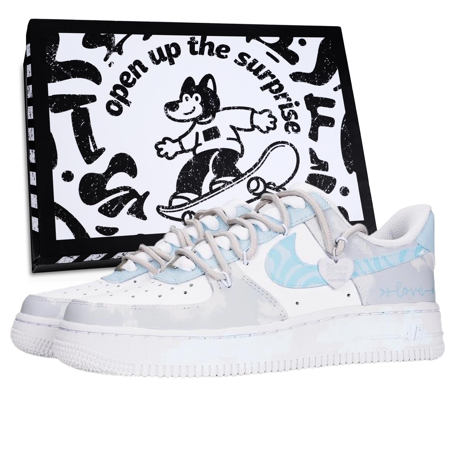 Nike Air Force 1 Love With One Stone Slip Resistant Abrasion Resistant Low top Skateboard Shoes Unisex Gray Blue DD8959-100(Team969 BOX) 35.5
Nike Air Force 1 Love With One Stone Slip Resistant Abrasion Resistant Low top Skateboard Shoes Unisex Gray Blue DD8959-100(Team969 BOX) 35.5