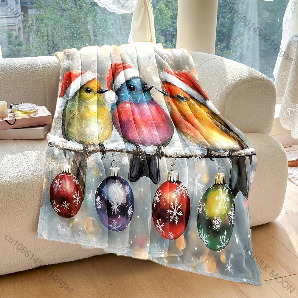 Festive Birds with Christmas Ornaments Pattern Blanket Flannel Material Soft Warm for All Seasons, Home Outdoor Camping Picnics 75x90cm
Festive Birds with Christmas Ornaments Pattern Blanket Flannel Material Soft Warm for All Seasons, Home Outdoor Camping Picnics 75x90cm