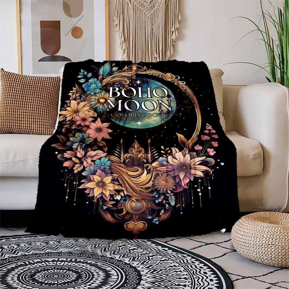 Boho Moon Coloring Book: Stress Relief Adult Coloring Book with Beautiful Moon and Flower DesignsBlanket Flannel Throw Blanket for Sofa, Bed 150x180cm
Boho Moon Coloring Book: Stress Relief Adult Coloring Book with Beautiful Moon and Flower DesignsBlanket Flannel Throw Blanket for Sofa, Bed 150x180cm