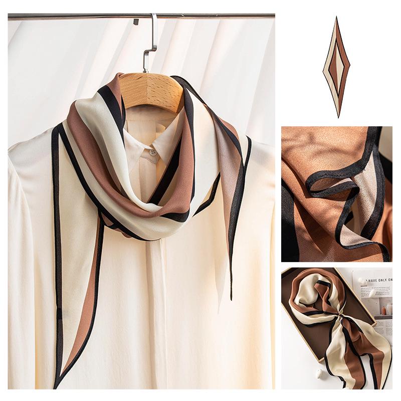 Элегантный женский шарф из 100% шелка тутового шелкопряда - Теплый, солнцезащитный, двусторонний платок и грелка для шеи 145*45cm
Элегантный женский шарф из 100% шелка тутового шелкопряда - Теплый, солнцезащитный, двусторонний платок и грелка для шеи 145*45cm