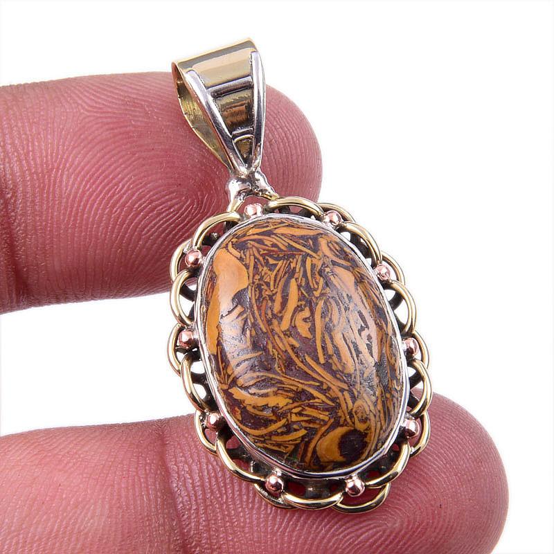 Natural Maryam Jasper 925 Solid Sterling Silver Gift TwoTone Pendant 1.50 Z3r70
Natural Maryam Jasper 925 Solid Sterling Silver Gift TwoTone Pendant 1.50 Z3r70