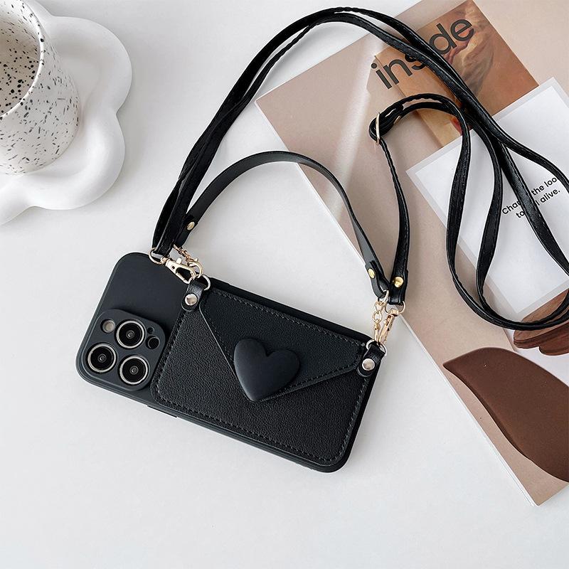 Iphone Messenger Wallet Card Bag Mobile Phone Case For Apple 17 Portable Rope 15 Love 14 Fine Hole 16 All-Inclusive Soft iPhone 17Promax
Iphone Messenger Wallet Card Bag Mobile Phone Case For Apple 17 Portable Rope 15 Love 14 Fine Hole 16 All-Inclusive Soft iPhone 17Promax