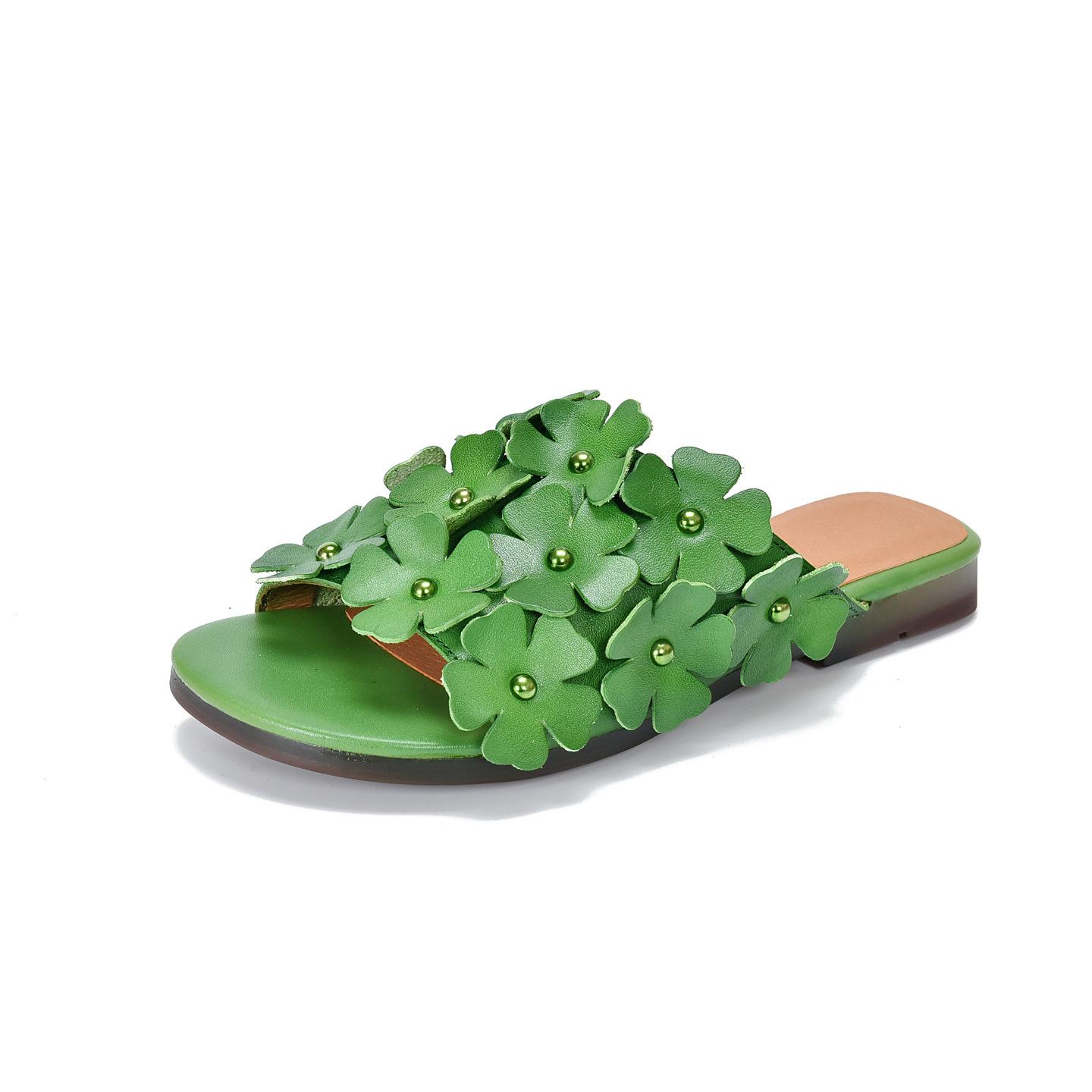 Johnature Retro Flower Flat Slippers Genuine Leather Peep Toe Versatile Women s Outdoor Slides 40 зелений
Johnature Retro Flower Flat Slippers Genuine Leather Peep Toe Versatile Women s Outdoor Slides 40 зелений