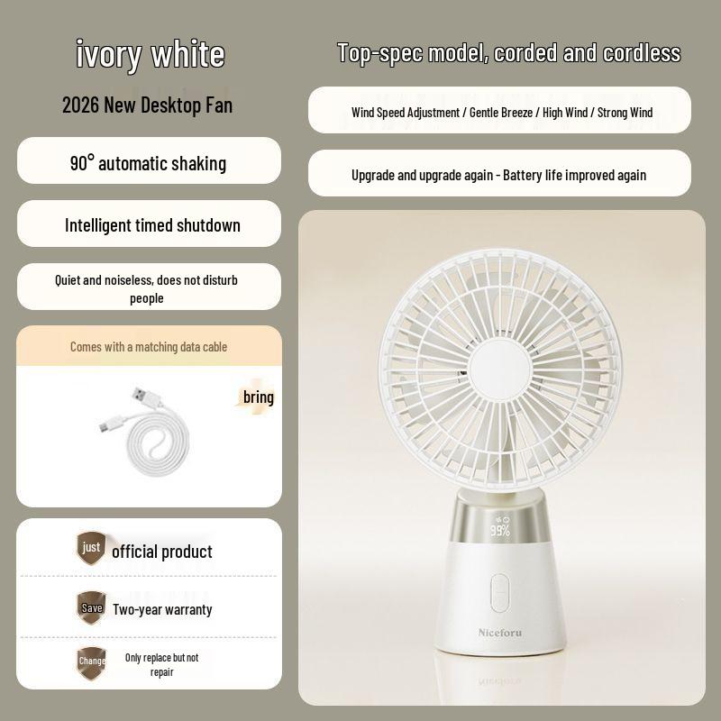 2026 Mini Desktop Fan: Portable, Powerful Wind, Ideal for Dorms and Desks. Basic Plug-In Oscillation
2026 Mini Desktop Fan: Portable, Powerful Wind, Ideal for Dorms and Desks. Basic Plug-In Oscillation