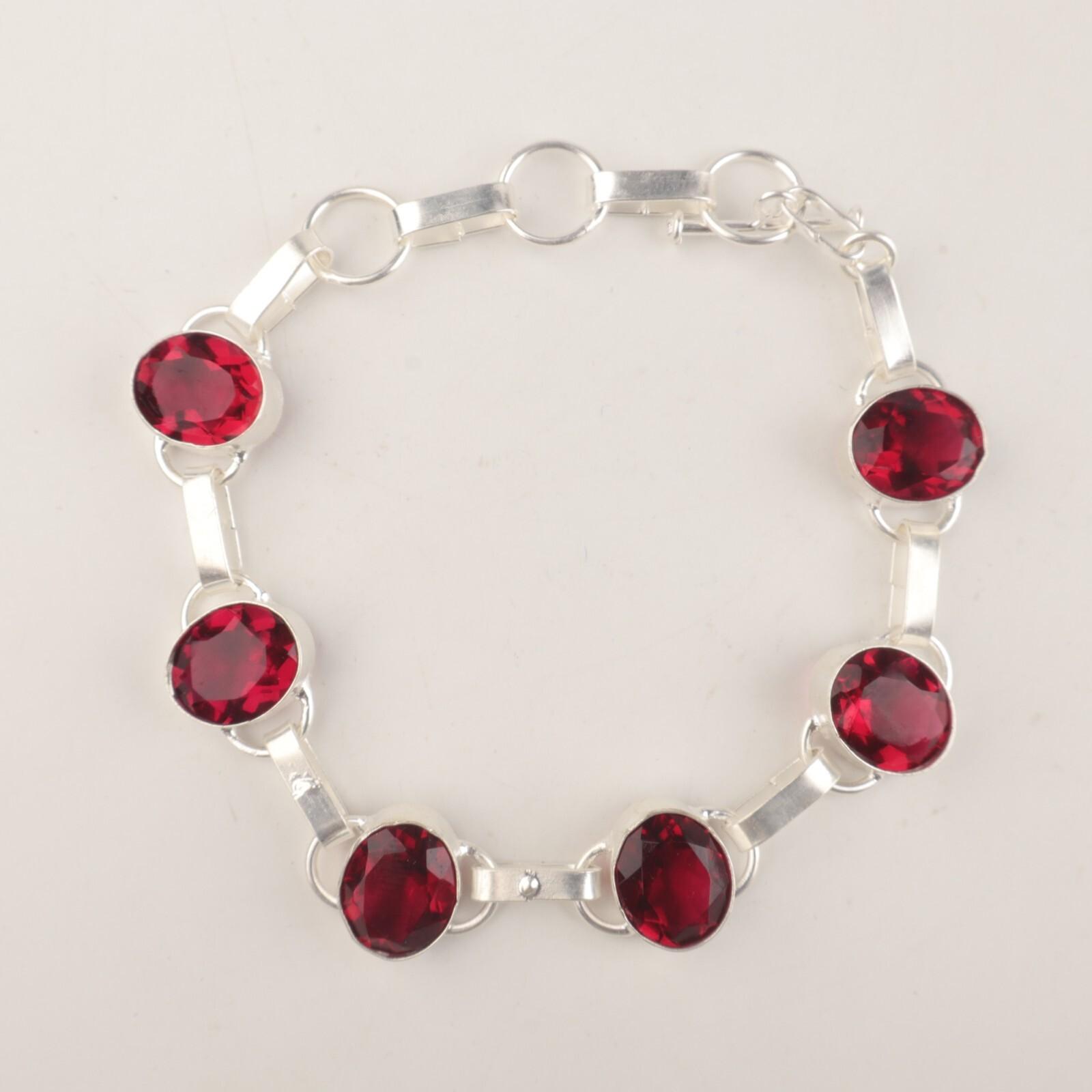Pink Rubellite Gemstone 925 Sterling Silver Jewelry Handmade Bridal Bracelet 9 RB-6-18
Pink Rubellite Gemstone 925 Sterling Silver Jewelry Handmade Bridal Bracelet 9 RB-6-18