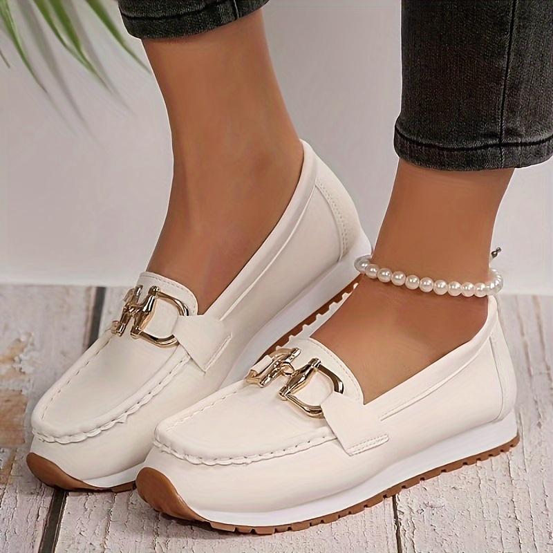 Women s Non-slip Elegant Metallic Buckle Thick Sole Loafers, All-Season Comfort Lightweight Ladies Shoes 36
Women s Non-slip Elegant Metallic Buckle Thick Sole Loafers, All-Season Comfort Lightweight Ladies Shoes 36