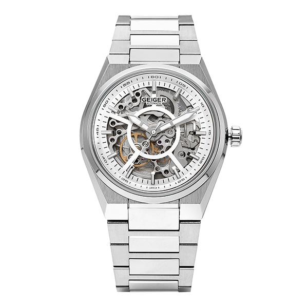 Geiger GE1228WS Мужские металлические часы со скелетонизированным циферблатом
Geiger GE1228WS Мужские металлические часы со скелетонизированным циферблатом