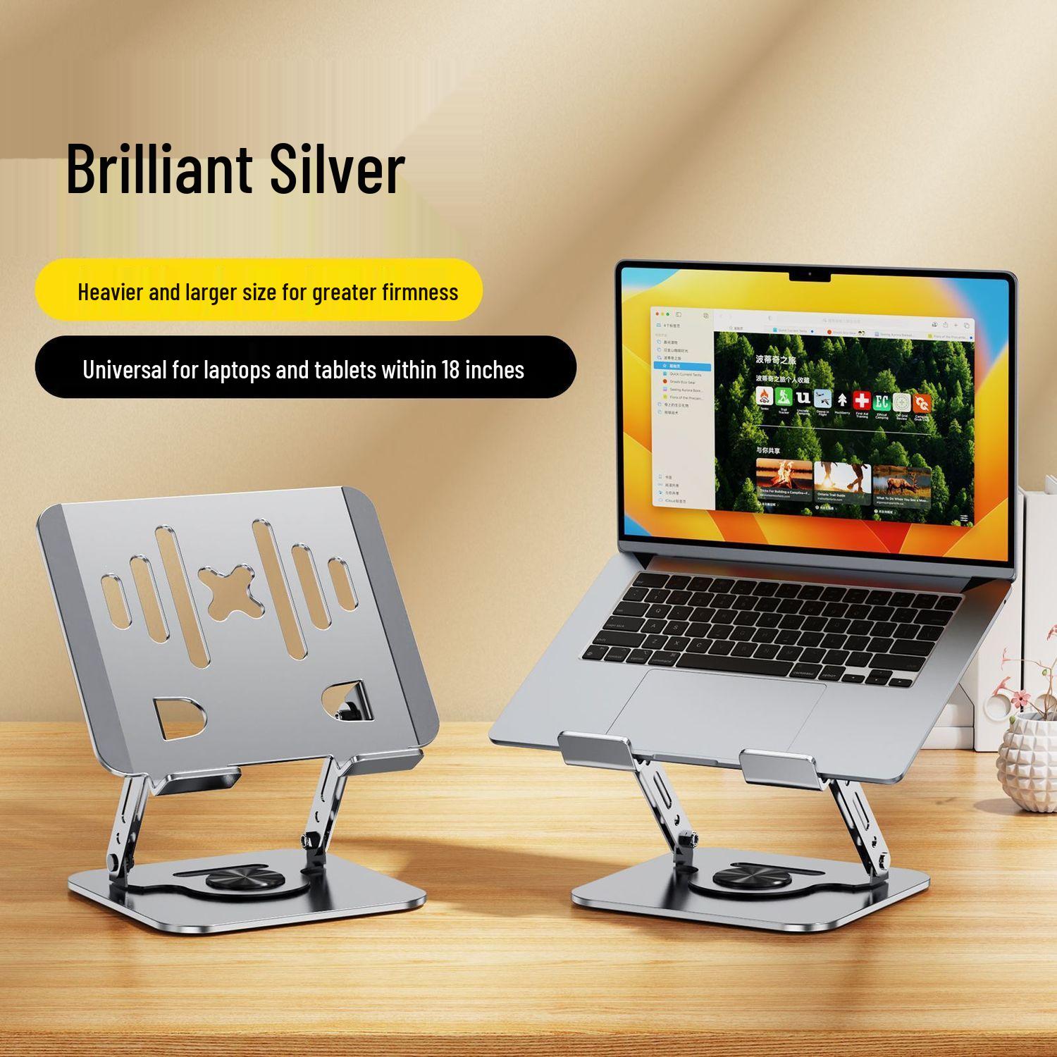Kezhan Adjustable Laptop/Tablet Stand - Perfect for iPads, Streaming, and Viewing. 2026 All-Metal Laptop Stand - Sparkling Silver
Kezhan Adjustable Laptop/Tablet Stand - Perfect for iPads, Streaming, and Viewing. 2026 All-Metal Laptop Stand - Sparkling Silver