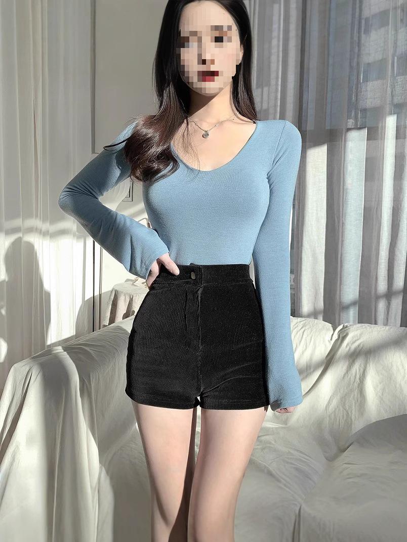 Women s High Waist Skinny Corduroy Shorts - Autumn/Winter Fashion, Korean Style Petite Booty Shorts. 2XL
Women s High Waist Skinny Corduroy Shorts - Autumn/Winter Fashion, Korean Style Petite Booty Shorts. 2XL