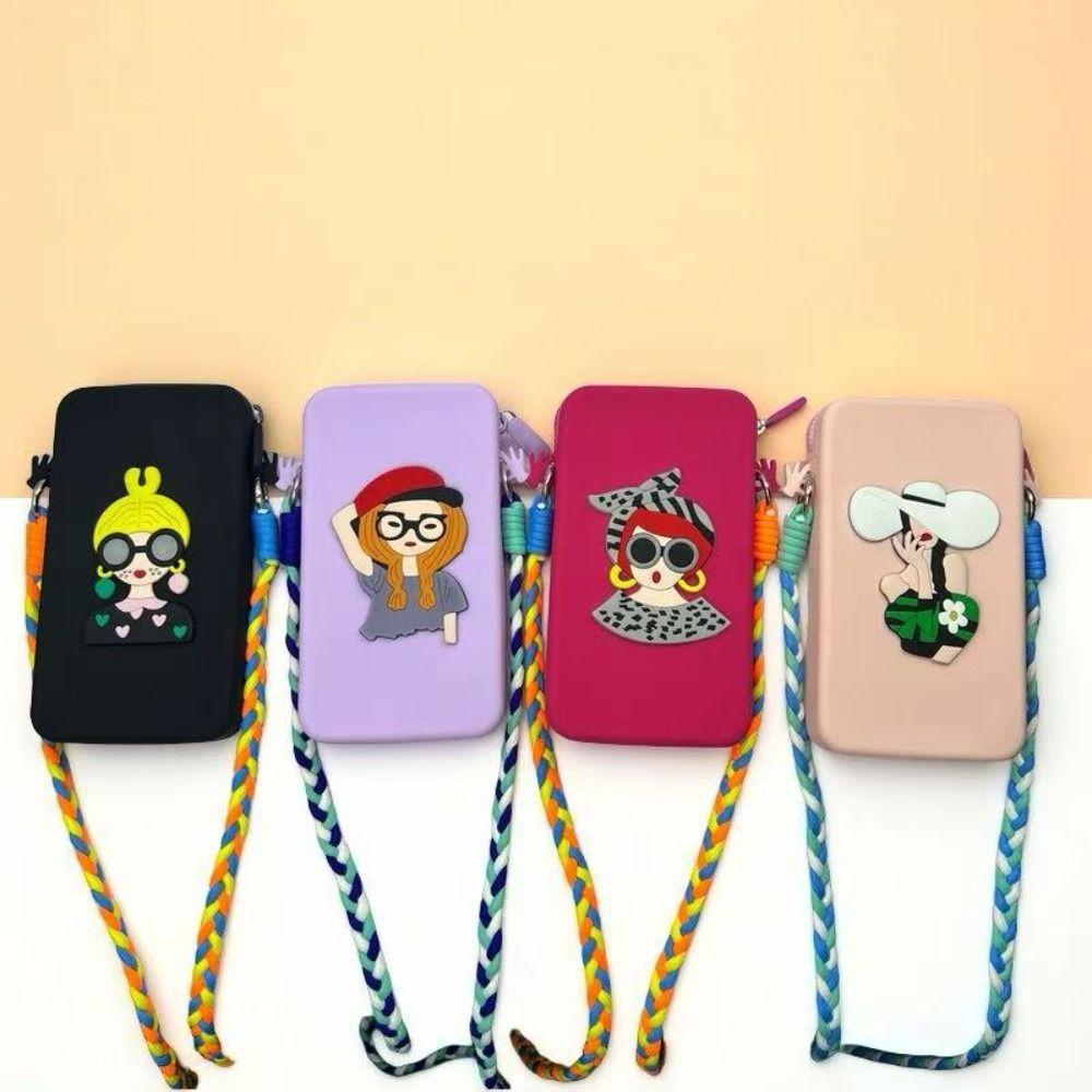 Waterproof Mobile Phone Bag Anti-lost Makeup Storage Bag Creative Silicone Crossbody Bag Work чорний
Waterproof Mobile Phone Bag Anti-lost Makeup Storage Bag Creative Silicone Crossbody Bag Work чорний