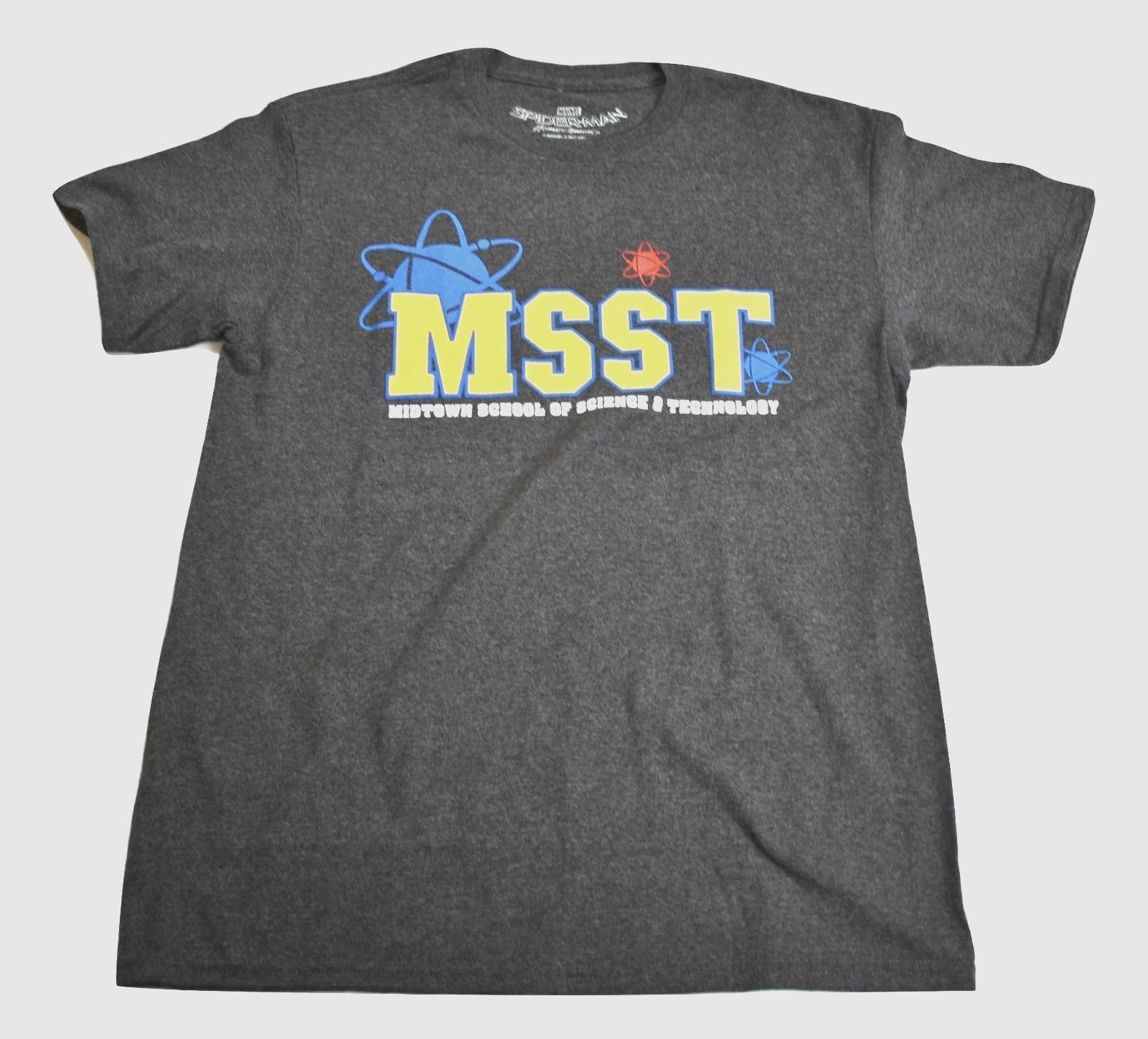 Marvel Spider-Man Mens MSST Midtown School of Science Technology Shirt New M L
Marvel Spider-Man Mens MSST Midtown School of Science Technology Shirt New M L