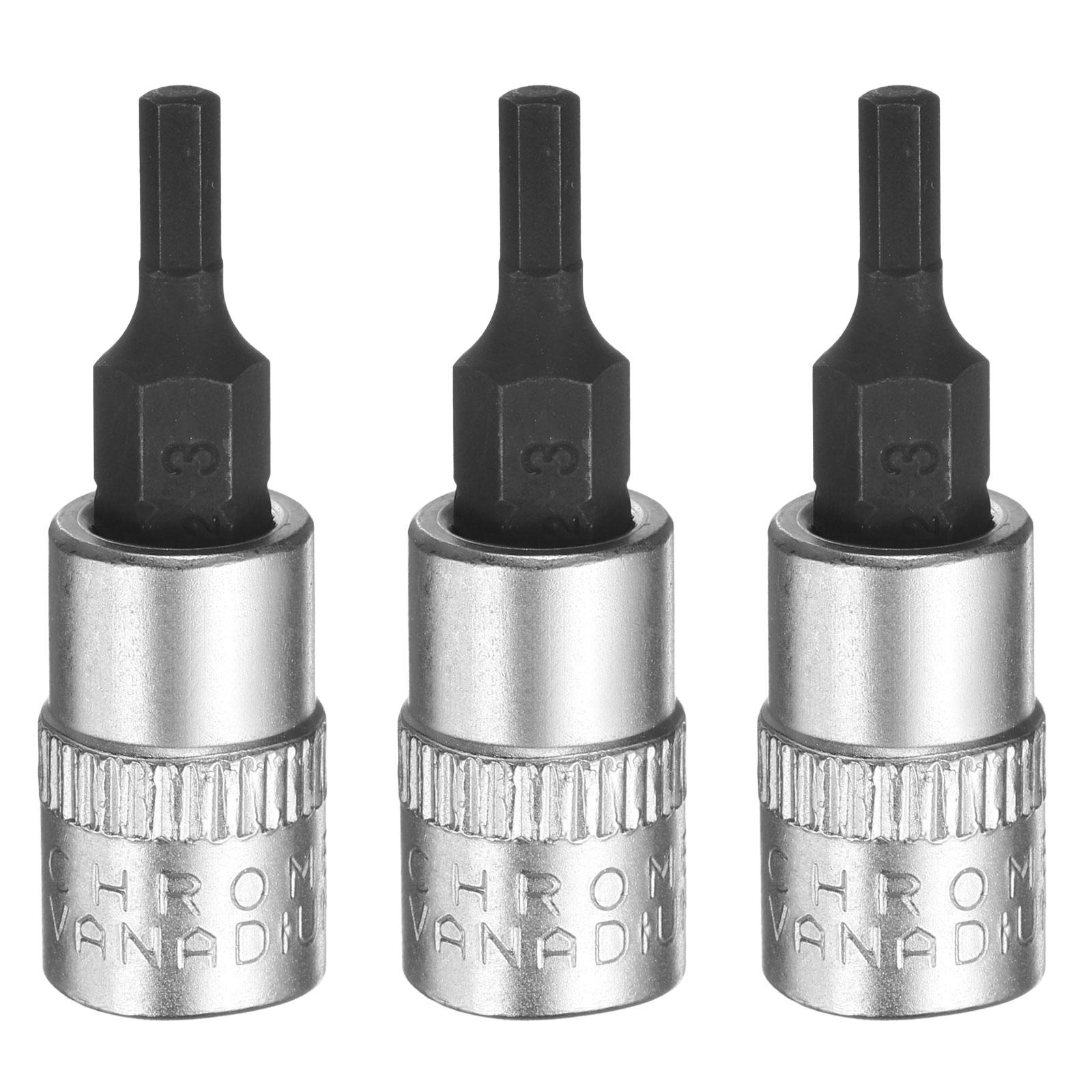 3pcs Hex Bit Socket H3 H4 H5 H6 H7 H8 1/4 Square Drive Metric Extension Impact Bit S2 Hexgon Bits Adapter Socket Wrench H3
3pcs Hex Bit Socket H3 H4 H5 H6 H7 H8 1/4 Square Drive Metric Extension Impact Bit S2 Hexgon Bits Adapter Socket Wrench H3