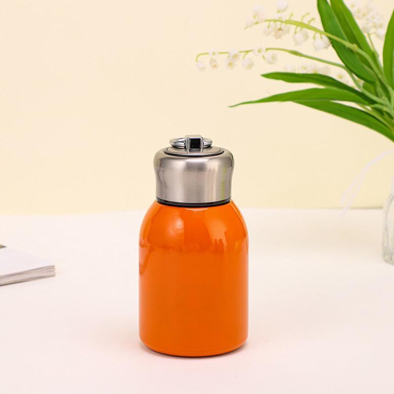 Портативная карманная кружка-термос для улицы, двухслойная вакуумная кружка-тоут, кружка из нержавеющей стали с кольцом для переноски