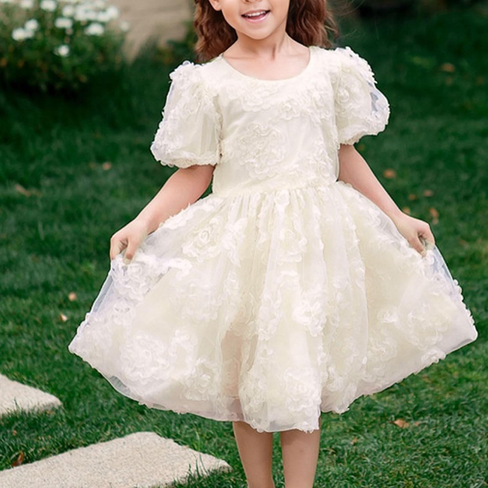 Детское платье с коротким рукавом Принцесса Платье с 3D-цветами 90 бежевый
Детское платье с коротким рукавом Принцесса Платье с 3D-цветами 90 бежевый