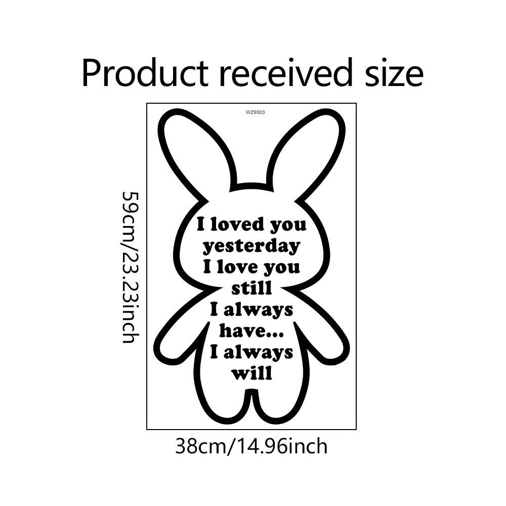 WZ9003 Безликий мультяшный медведь английский слоган спальня гостиная кабинет домашнее украшение настенная наклейка 38*59cm/WZ9003
WZ9003 Безликий мультяшный медведь английский слоган спальня гостиная кабинет домашнее украшение настенная наклейка 38*59cm/WZ9003