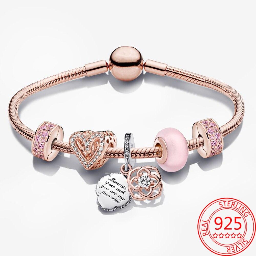 Luxury Sterling Silver 925 Elegant Two -Tone Rose Pink Pave Fixing Clip Charm Set Moment 925 Bracelet Woman Anniversary Gift 16cm
Luxury Sterling Silver 925 Elegant Two -Tone Rose Pink Pave Fixing Clip Charm Set Moment 925 Bracelet Woman Anniversary Gift 16cm