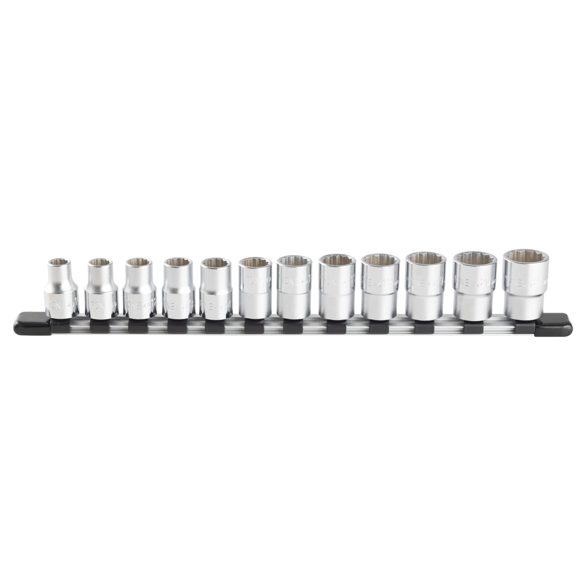 TONE socket set with insertion angle 12 items included (hexagonal, holder) HD412, 12.7mm (1/2 ),
TONE socket set with insertion angle 12 items included (hexagonal, holder) HD412, 12.7mm (1/2 ),