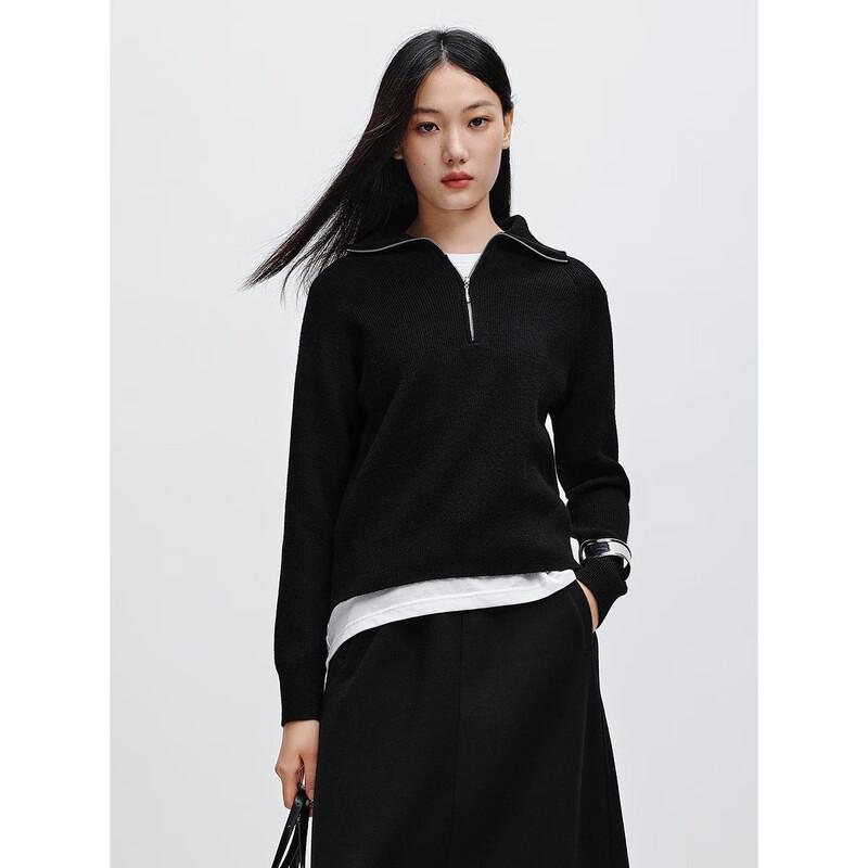 PEACEBIRD Women s Soft Knit Half-Placket Lapel Sweater S
PEACEBIRD Women s Soft Knit Half-Placket Lapel Sweater S