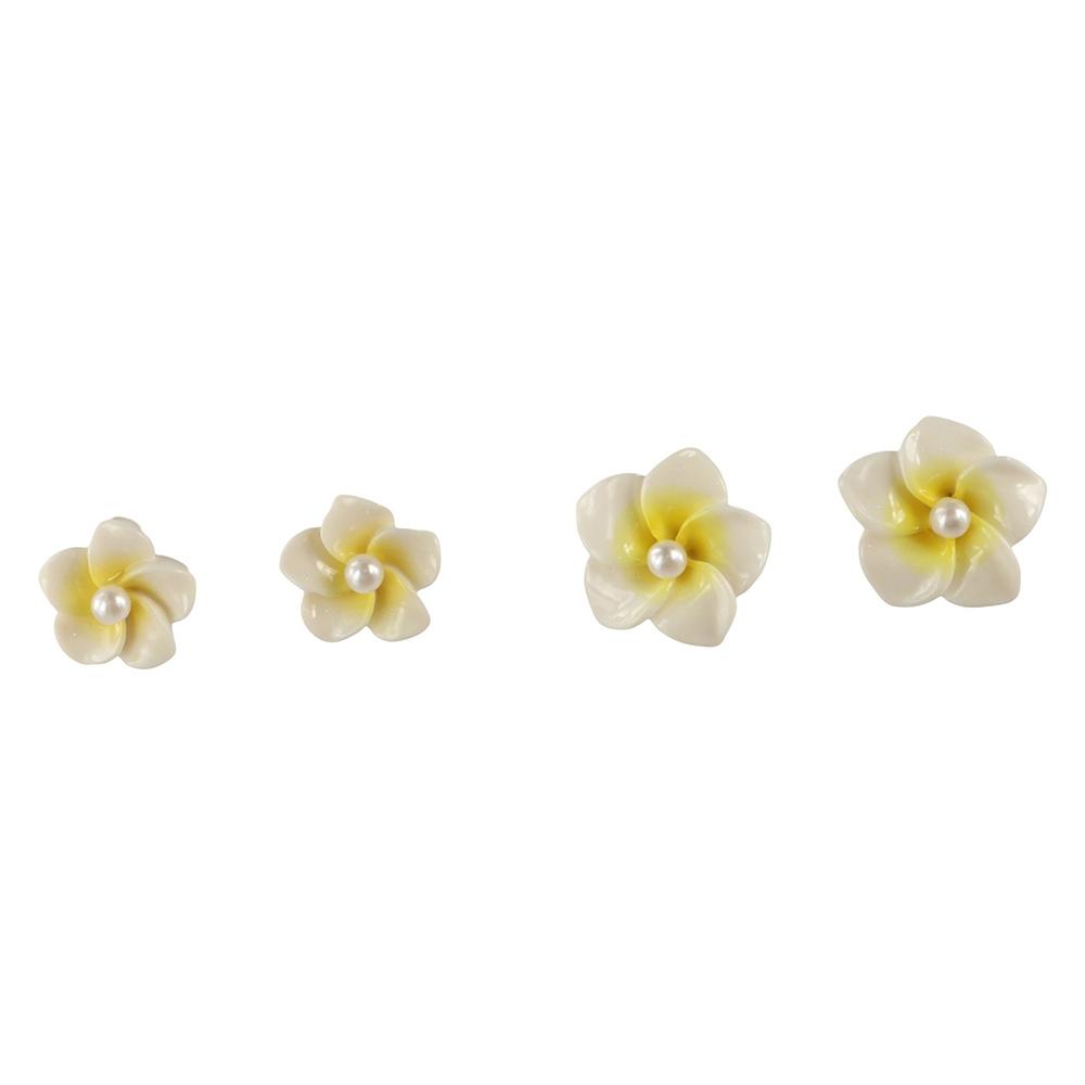 Hawaiian Plumeria Flower Earrings Sweet Pearl Earrings Studs Elegant Flower Ear Studs Summer 2cm
Hawaiian Plumeria Flower Earrings Sweet Pearl Earrings Studs Elegant Flower Ear Studs Summer 2cm