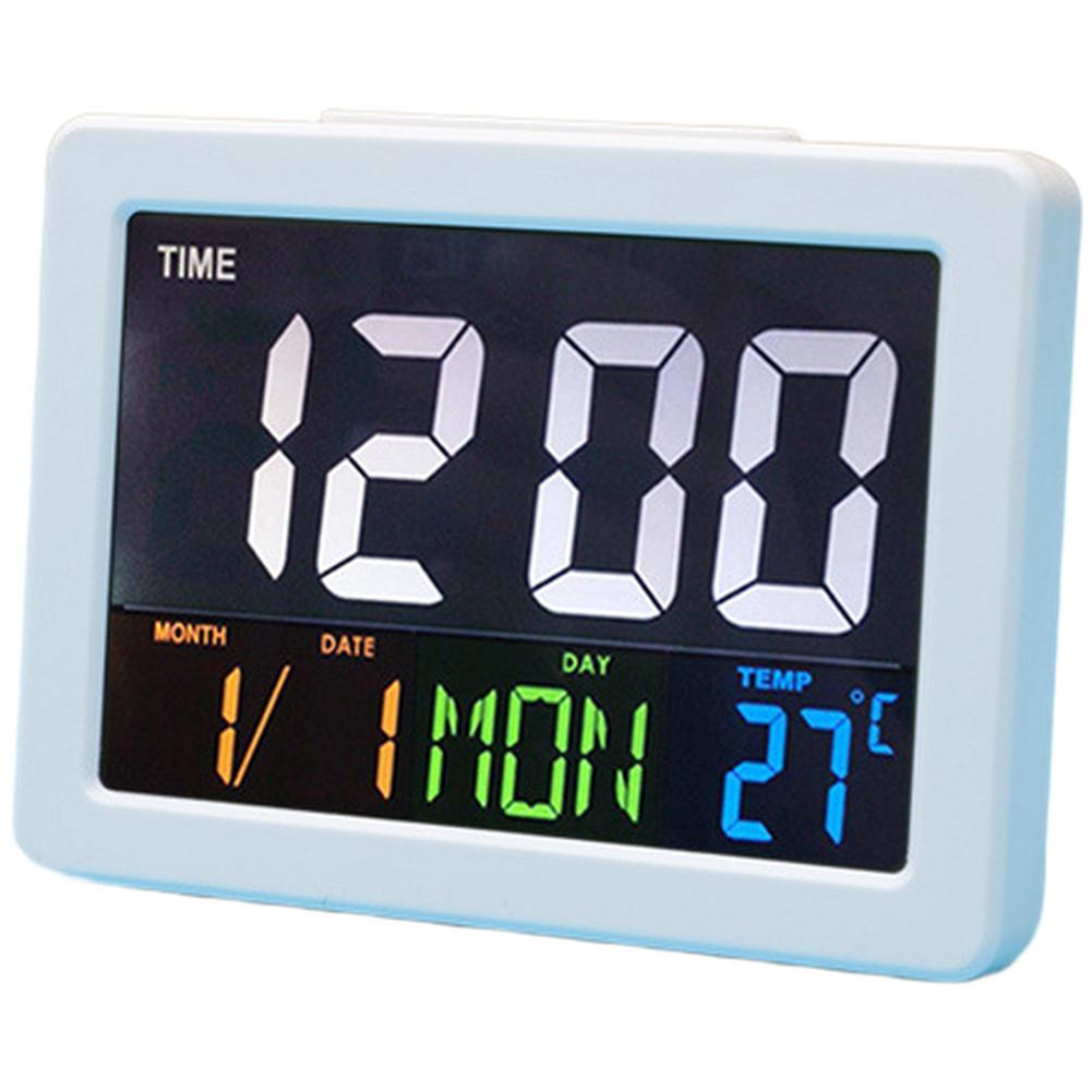 Modern LCD Alarm Clock with Clear Color Screen for Time Date Week and Temperature Readings 13.5x2.5x10cm For Home Office Decor
Modern LCD Alarm Clock with Clear Color Screen for Time Date Week and Temperature Readings 13.5x2.5x10cm For Home Office Decor