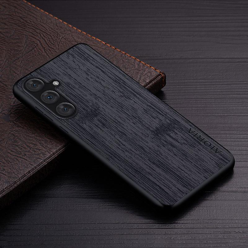 AIORIA For Samsung Galaxy S24+ Case Leather Coated PC+TPU Phone Cover Bamboo Grain Design Black
AIORIA For Samsung Galaxy S24+ Case Leather Coated PC+TPU Phone Cover Bamboo Grain Design Black