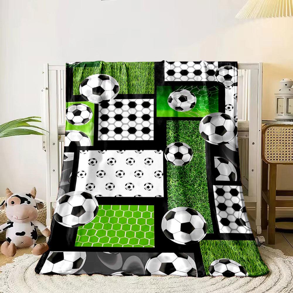 Soccer balls with grass, nets, and hexagonal patterns on a black backdrop. for all seasons blanket lunch break throw gift 80cm x 120cm
Soccer balls with grass, nets, and hexagonal patterns on a black backdrop. for all seasons blanket lunch break throw gift 80cm x 120cm
