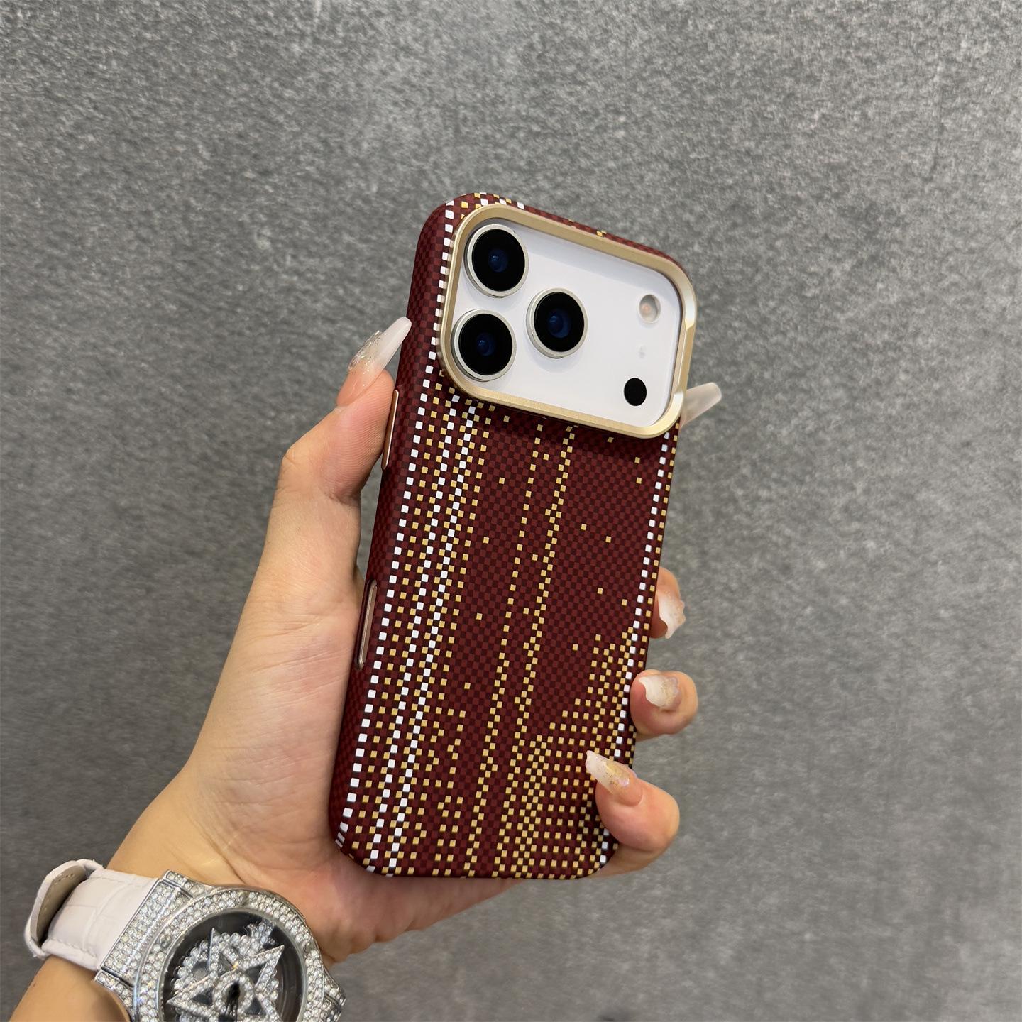 Gilded Kevlar Magnetic iPhone 17 Pro Max Skin-Feel Case - Luminous, High-End Design for Apple 16 and 15 17
Gilded Kevlar Magnetic iPhone 17 Pro Max Skin-Feel Case - Luminous, High-End Design for Apple 16 and 15 17