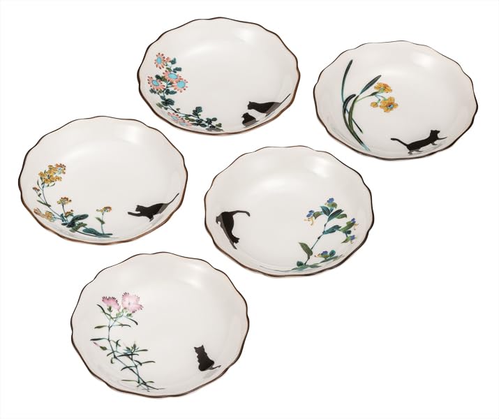 Kutani ware Iwataya 4.5 inch plates set - Walking weather K9-73
Kutani ware Iwataya 4.5 inch plates set - Walking weather K9-73