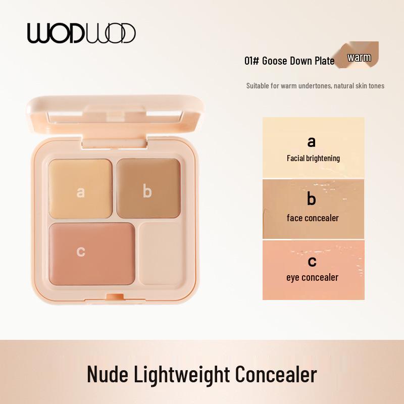 WODWOD Lightweight 3-Color Concealer: Covers Blemishes, Contours, Dark Circles, Acne Scars, Waterproof, Long-Lasting, No Caking.
WODWOD Lightweight 3-Color Concealer: Covers Blemishes, Contours, Dark Circles, Acne Scars, Waterproof, Long-Lasting, No Caking.