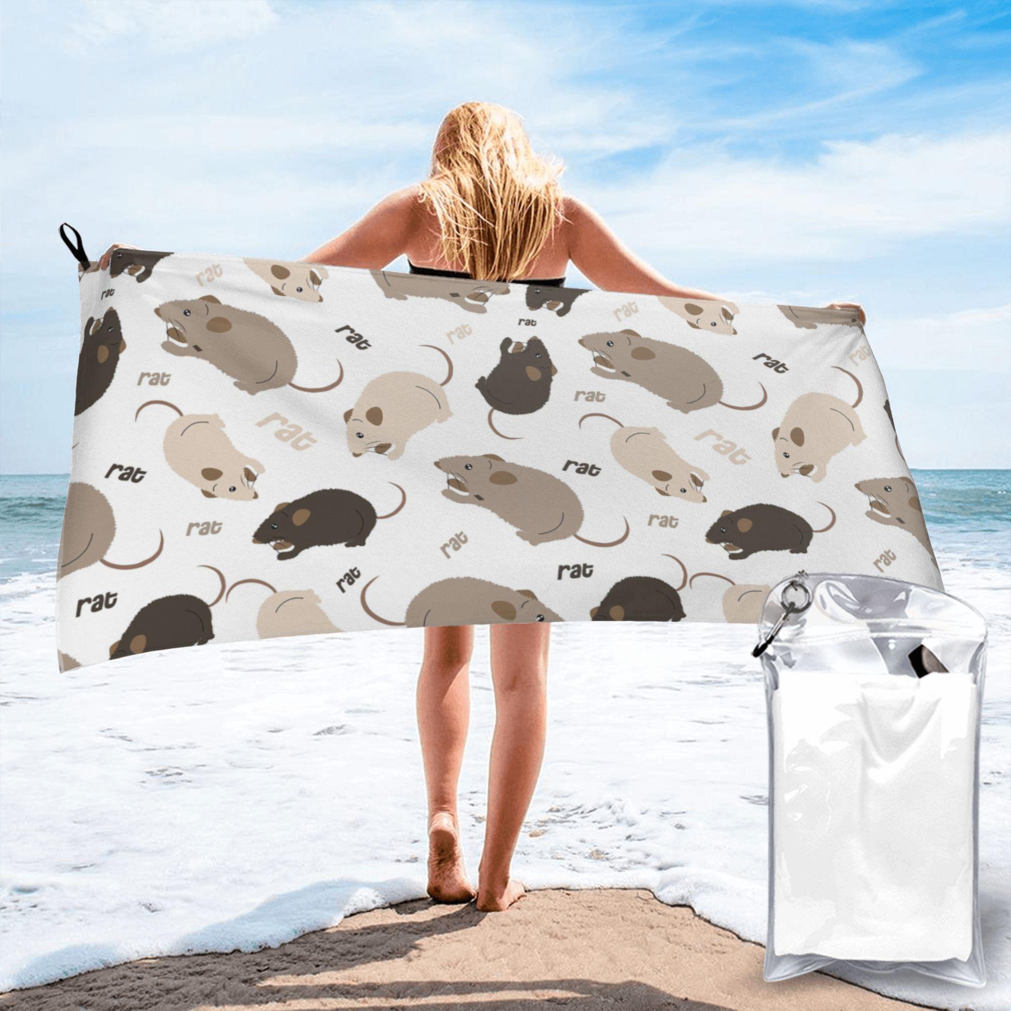 Rat pattern Beach Towel Soft Microfiber Quick Dry Absorbent Quick Towels For Bath W30*H60(CM)
Rat pattern Beach Towel Soft Microfiber Quick Dry Absorbent Quick Towels For Bath W30*H60(CM)